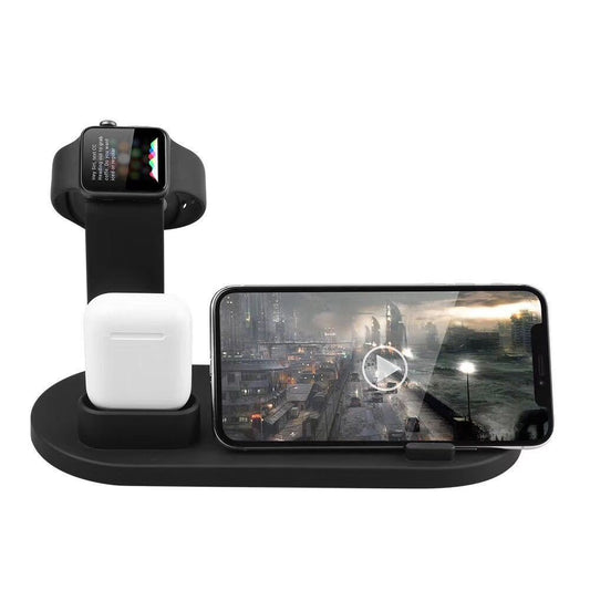 Wireless Charging Base iWatch Three-in-one Bracket for Apple Mobile Phone 10W Wireless Charging