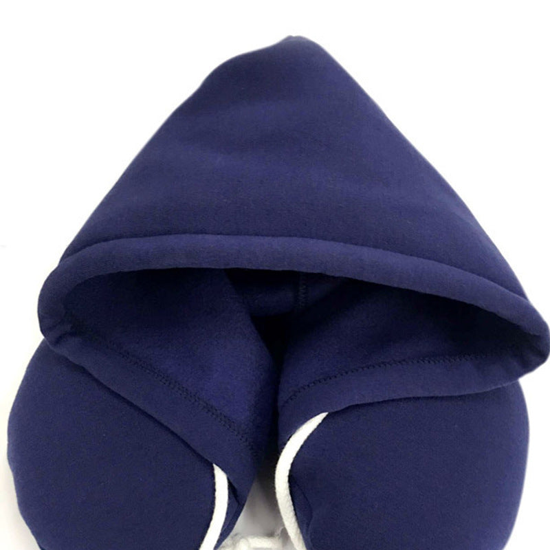 Hooded U-type Nap Travel Pillow