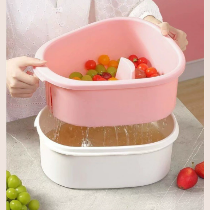Hands-free. Washing fruit and vegetable cleaning machine