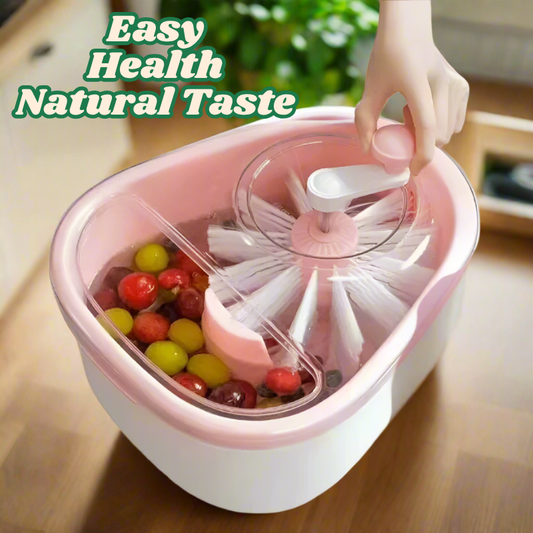 Hands-free. Washing fruit and vegetable cleaning machine