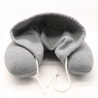 Hooded U-type Nap Travel Pillow