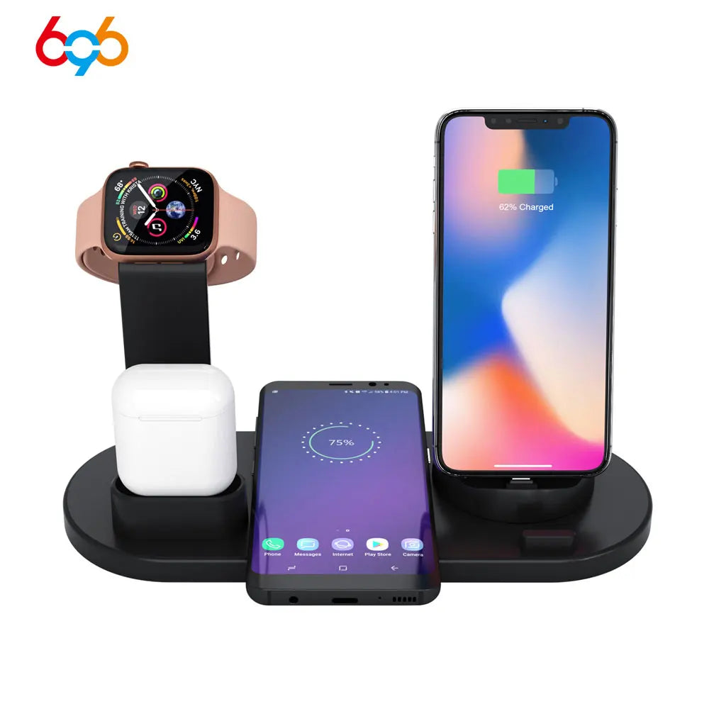Wireless Charging Base iWatch Three-in-one Bracket for Apple Mobile Phone 10W Wireless Charging