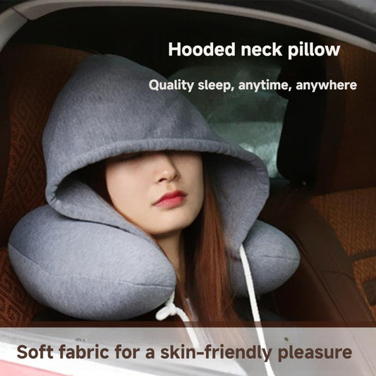 Hooded U-type Nap Travel Pillow