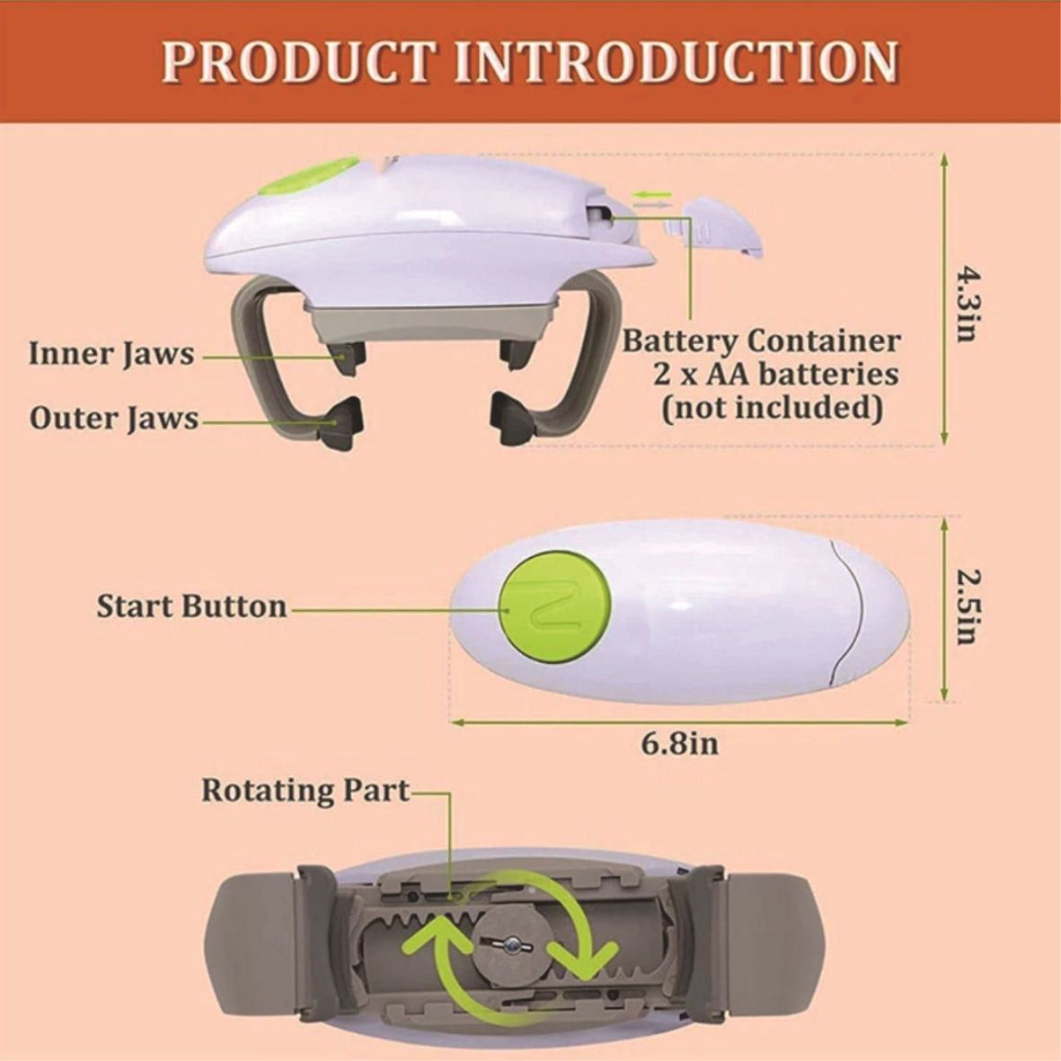 One Touch/Automatic Bottle Opener