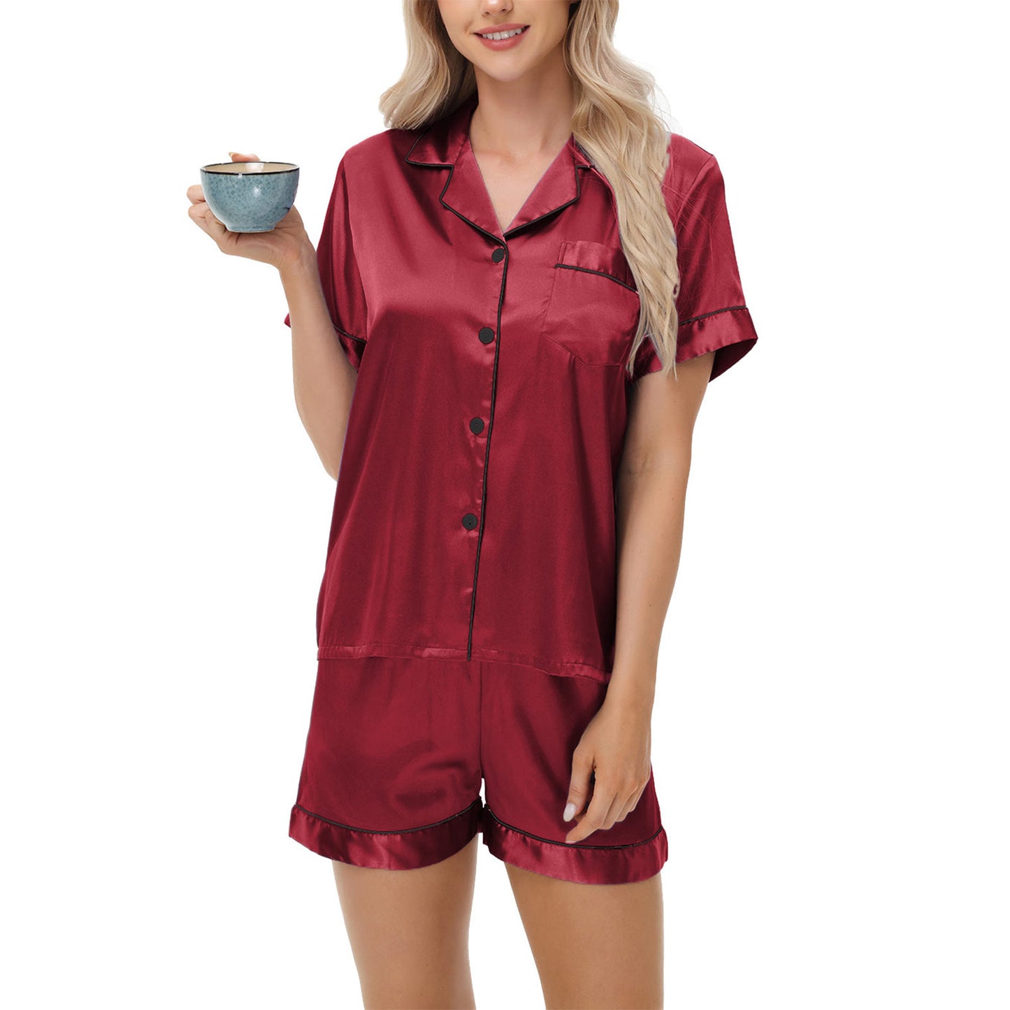 Ice Silk Women's Pajamas Home Clothes