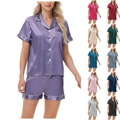 Ice Silk Women's Pajamas Home Clothes
