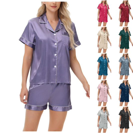 Ice Silk Women's Pajamas Home Clothes