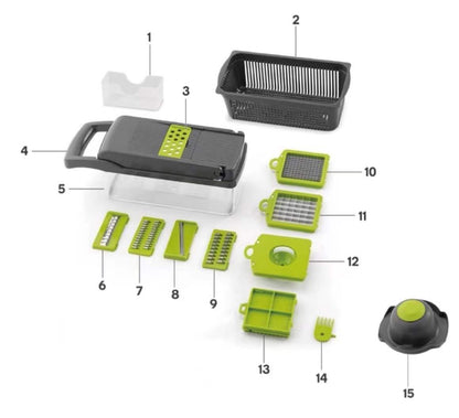 Kitchen Multi-functional Vegetable Cutter/Dicer/Shredder/Grater
