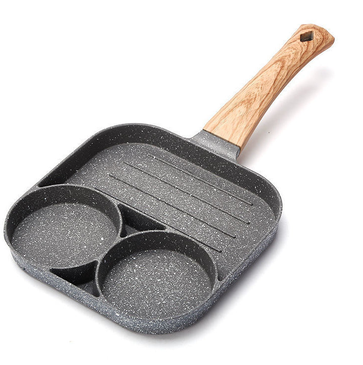 Non-stick Maifan Stone Four-hole Omelette Pan