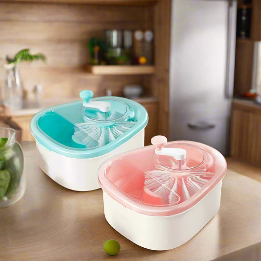 Hands-free. Washing fruit and vegetable cleaning machine