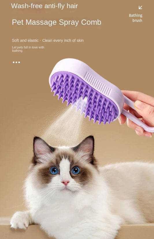 Pet Spray Massage Steam Comb