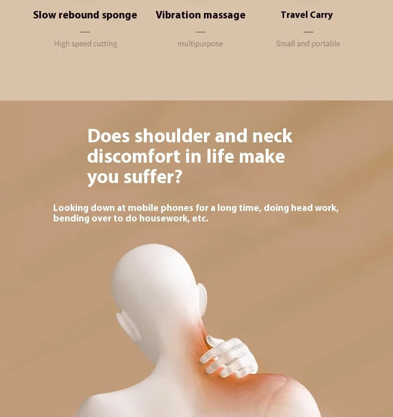 Multifunctional Shoulder and Neck Heated Massager/Pillow