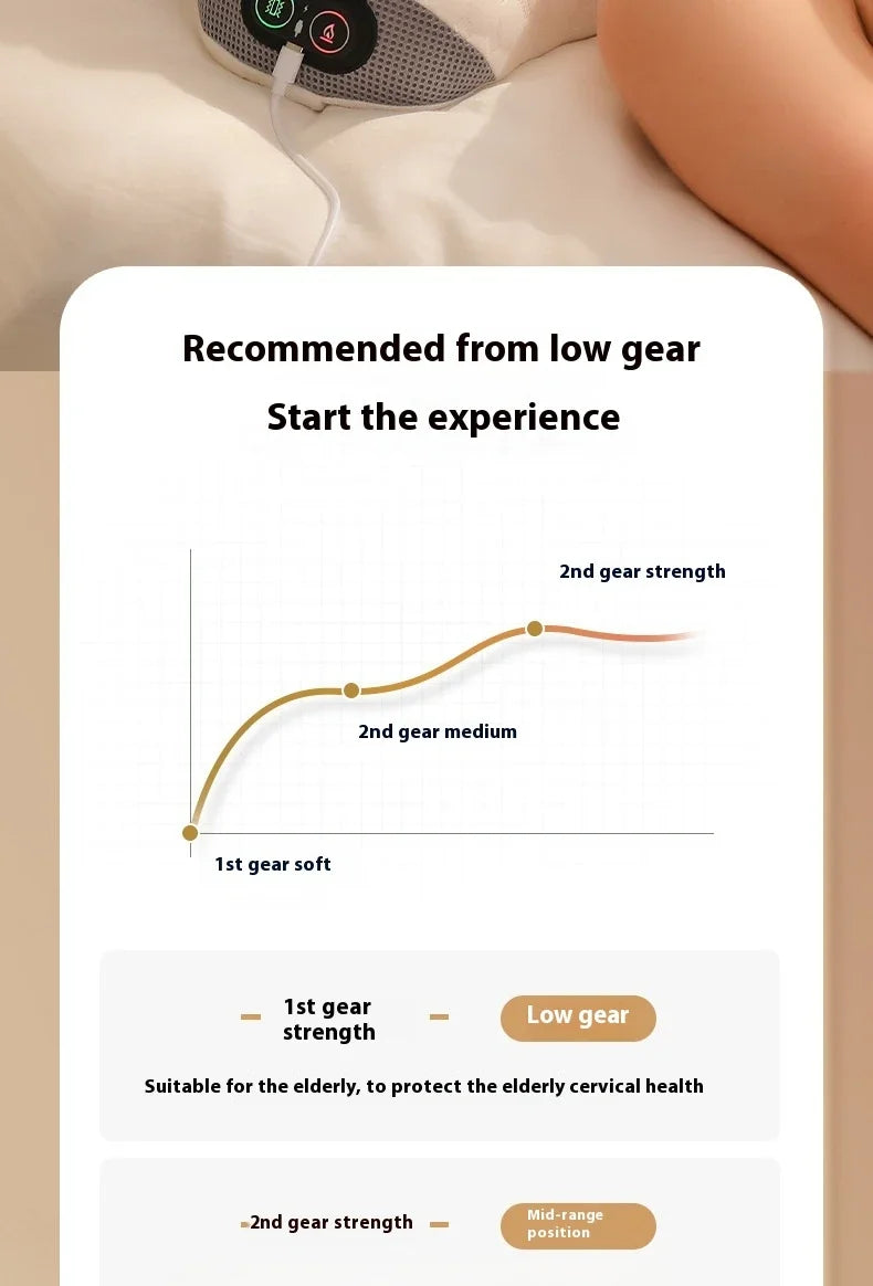 Multifunctional Shoulder and Neck Heated Massager/Pillow